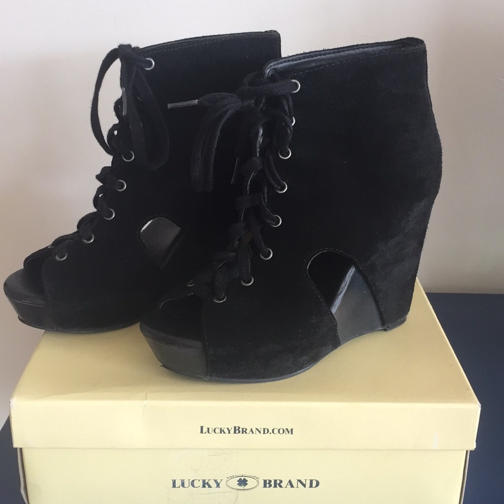 Lucky Brand Lace up Booties